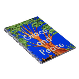 Acacia Tree: Grace and Peace Spiral Notebook