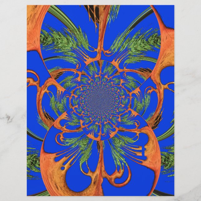 Acacia Tree Kaleidoscope Art Print (Front)