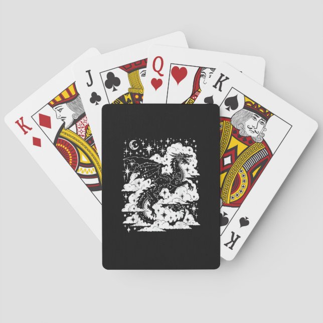 Academia Fantasy  Book Lover Bookish Goblincore Playing Cards (Back)