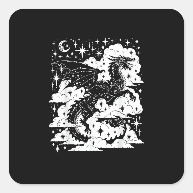 Academia Fantasy  Book Lover Bookish Goblincore Square Sticker (Front)