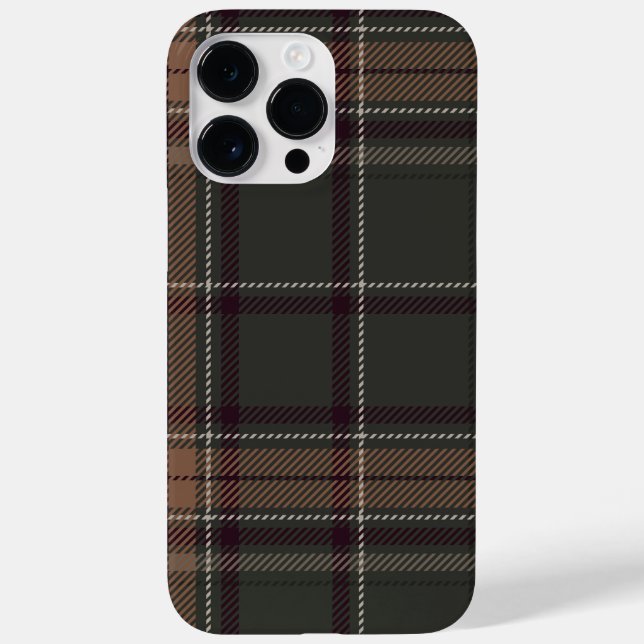 Academia Green Plaid Case-Mate iPhone Case (Back)