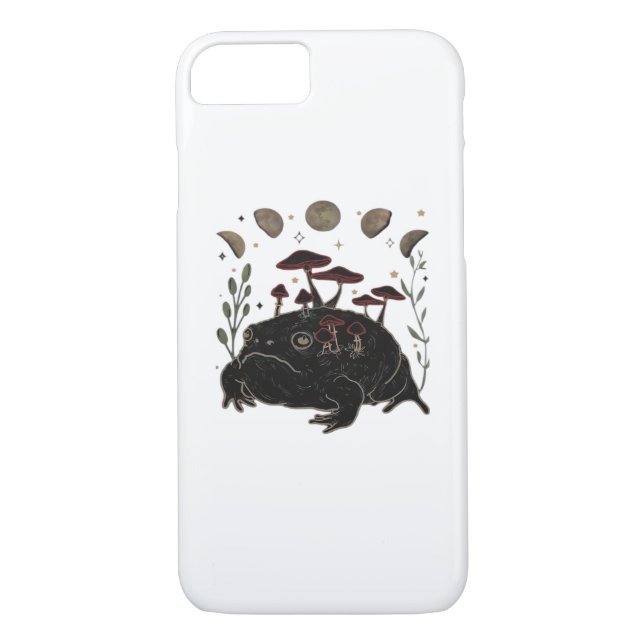 Academia Moon Witchy Goblincore Aesthetic Frog Cla Case-Mate iPhone Case (Back)