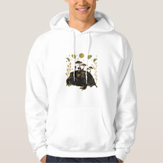 Academia Moon Witchy Goblincore Aesthetic Frog Cla Hoodie