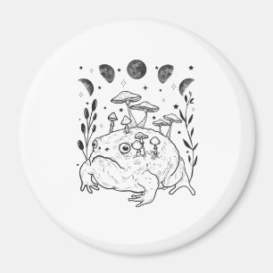 Academia Moon Witchy Goblincore Aesthetic Frog Magnet