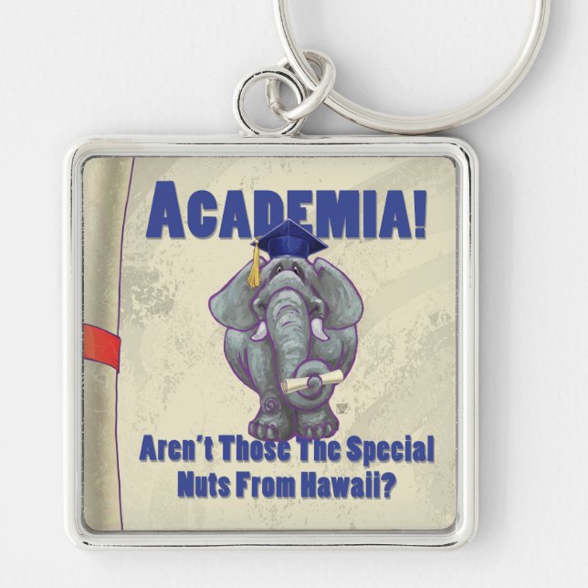 Academia Scroll Key Ring (Front)