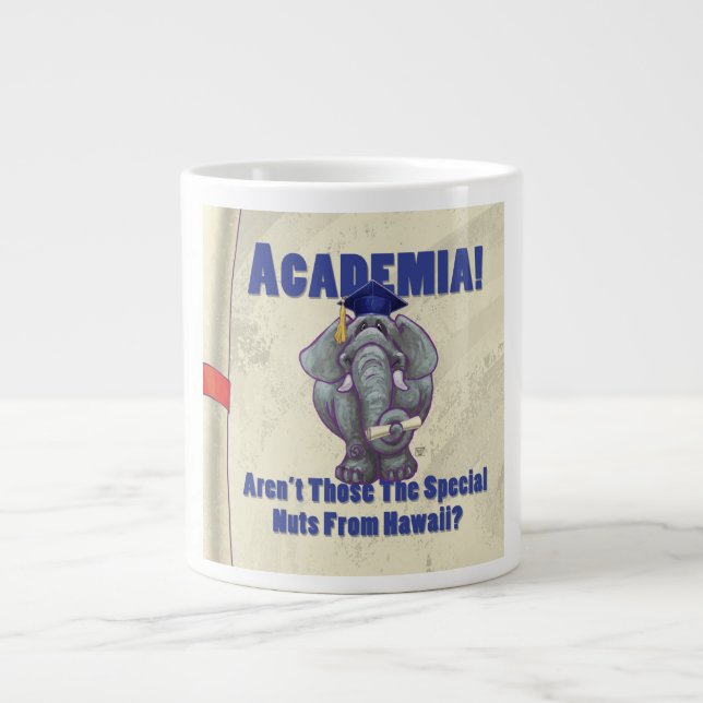Academia Scroll Large Coffee Mug (Front)