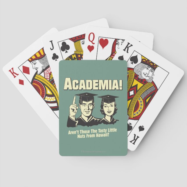 Academia: Tasty Nuts From Hawaii Playing Cards (Back)