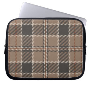 Academia Taupe Tartan  Laptop Sleeve