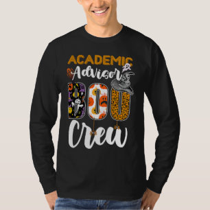 Academic Advisor Boo Crew Ghost Halloween Matchin T-Shirt