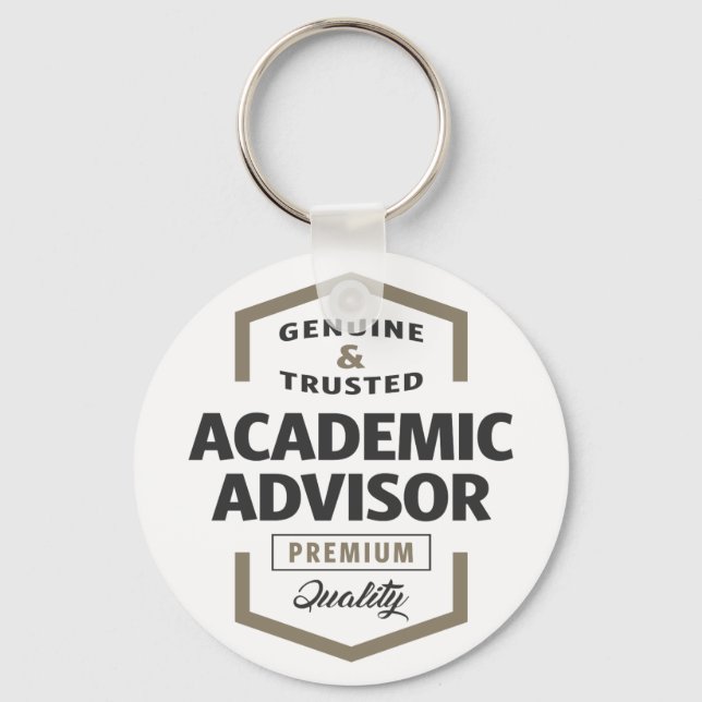 Academic Advisor Logo Gifts Key Ring (Front)