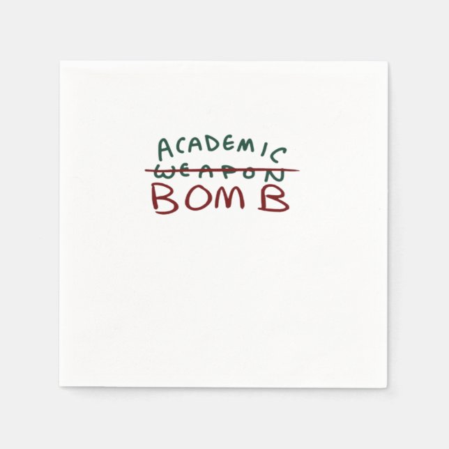 Academic Bomb Oversized Napkin (Front)