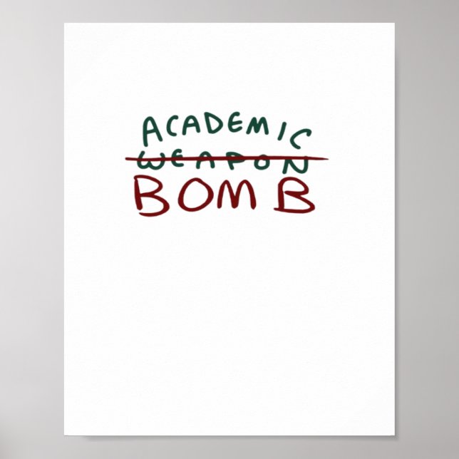 Academic Bomb Oversized Poster (Front)