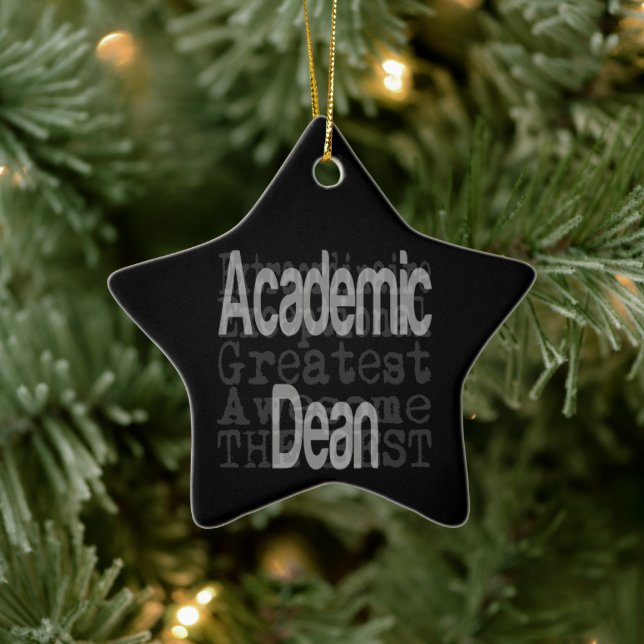 Academic Dean Extraordinaire Ceramic Tree Decoration (Tree)