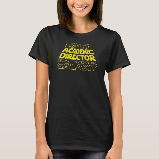 Academic Director  Space Backside Design T-Shirt (Front)