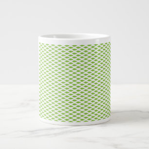 Academic Green Pattern for Success Large Coffee Mug