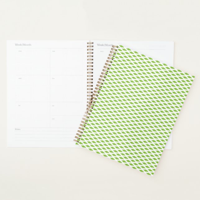 Academic Green Pattern for Success Planner (Display)