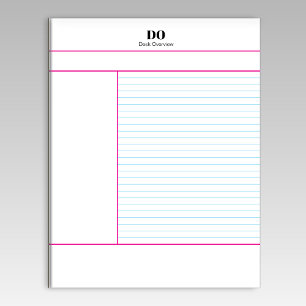 Academic School Monogram Name Lecture Notepad