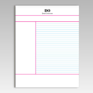 Academic School Monogram Name Lecture Notepad