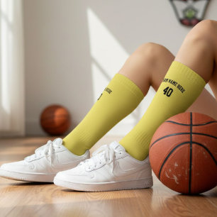 Academic Team Name Baseball Socks - Custom Number