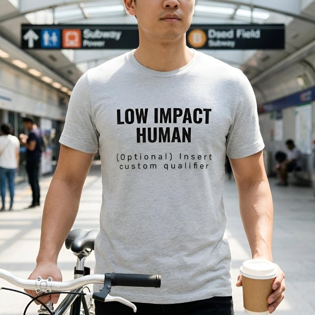 Academic Text | Low Impact Human | Light Tri-Blend Shirt (Placeholder text - customise it!)