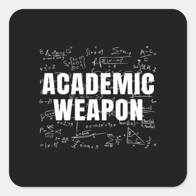 Academic Weapon - Inspirational Classic - Back to  Square Sticker (Front)