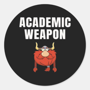 Academic Weapon - Inspirational Oversized Chill  Classic Round Sticker