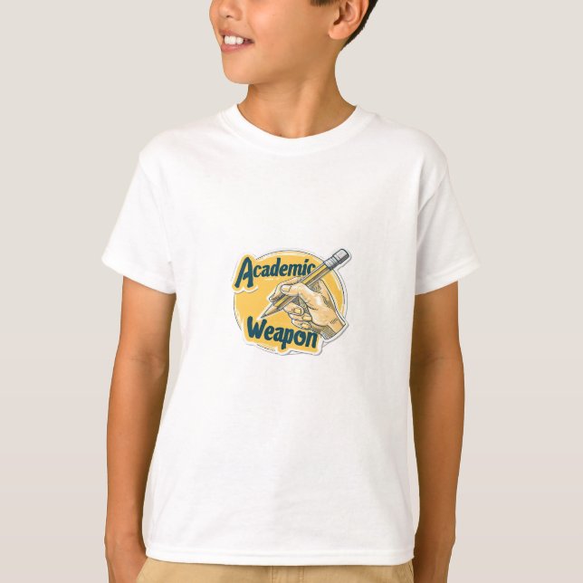 Academic Weapon Sticker Classic T-Shirt (Front)
