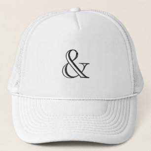Academy Engraved Ampersand Black Trucker Hat