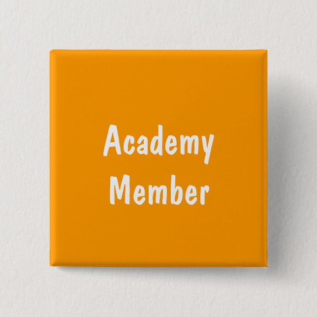 Academy Member 15 Cm Square Badge (Front)