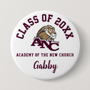 Academy Of The New Church Button Logo Custom