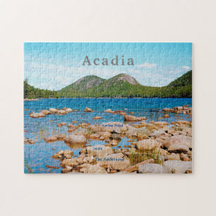 Acadia Grey Jordan Pond National Park Maine Jigsaw Puzzle