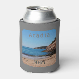 Acadia Greyt Sand Beach National Park Maine Can Cooler