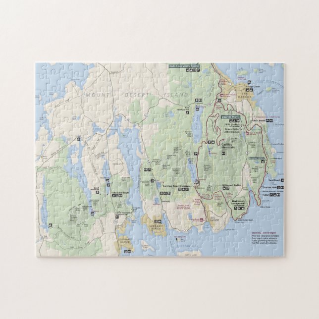 Acadia map puzzle (Horizontal)