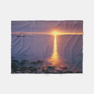 Acadia National Park Atlantic Ocean Maine Fleece Blanket