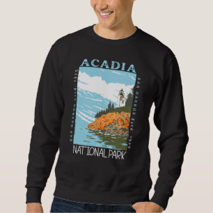 Acadia National Park Bar Harbour Lighthouse Vintag Sweatshirt