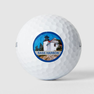 Acadia National Park Bass Harbour Lighthouse Golf Balls
