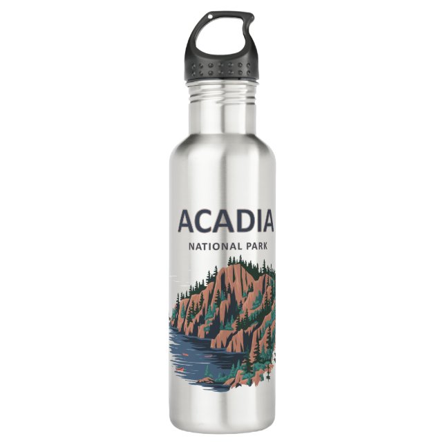 Acadia National Park Cadillac Mountain 710 Ml Water Bottle (Front)