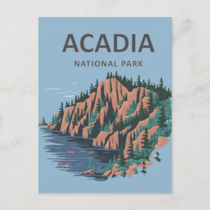 Acadia National Park Cadillac Mountain Postcard