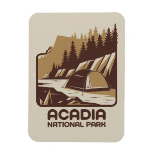 Acadia National Park Camping Adventure Magnet