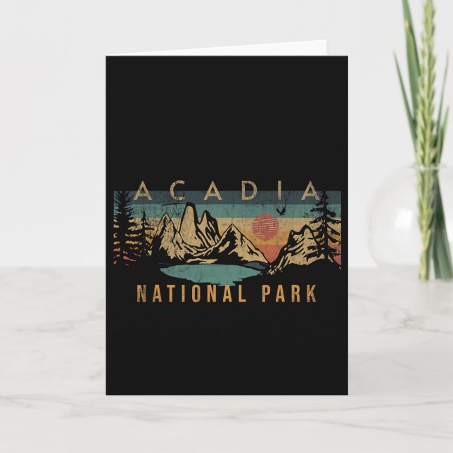 Acadia National Park  Card (Front)