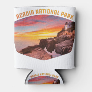 Acadia National Park coast & lighthouse Mount Can Cooler