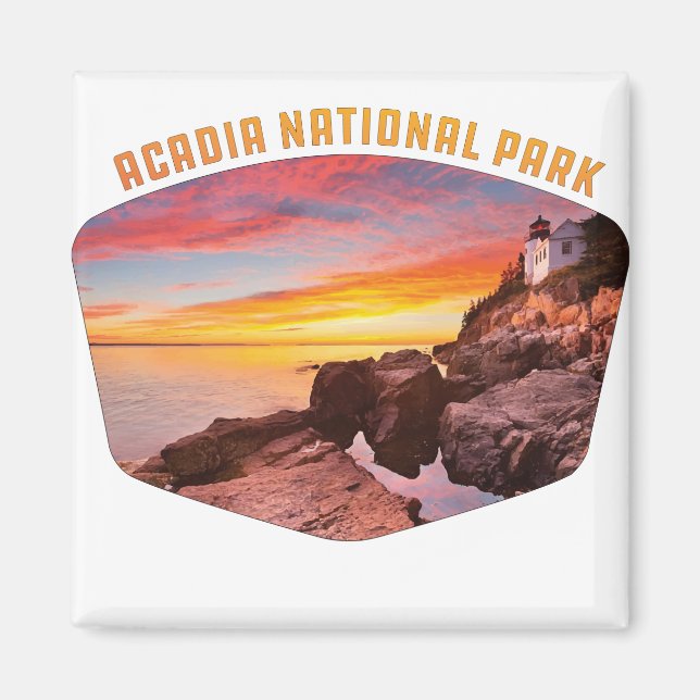 Acadia National Park coast & lighthouse Mount Magnet (Front)