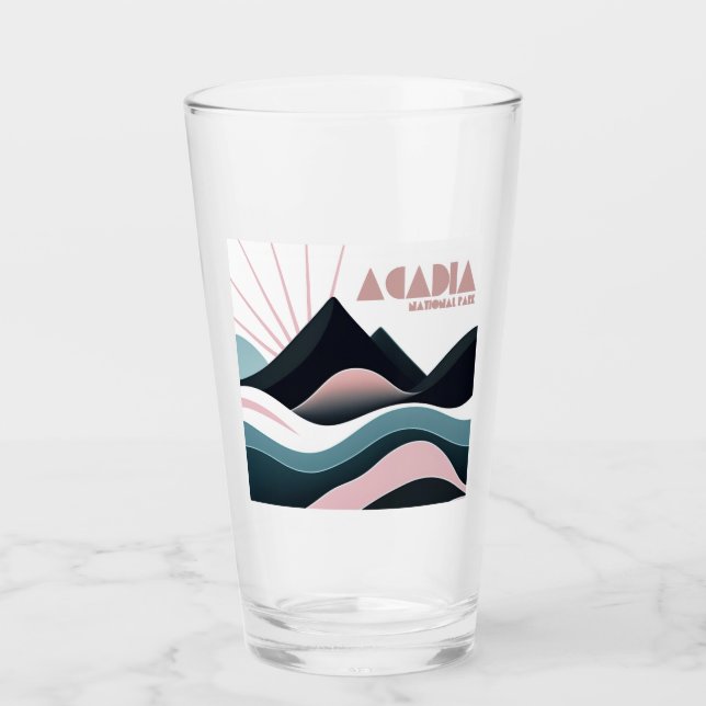 Acadia National Park Coloured Hills Glass (Front)