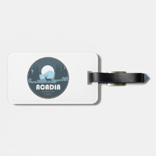 Acadia National Park Deer Luggage Tag