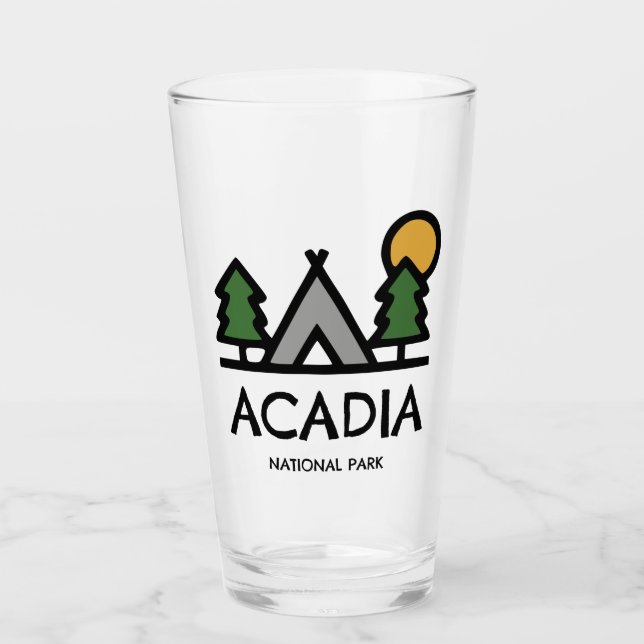 Acadia National Park Glass (Front)