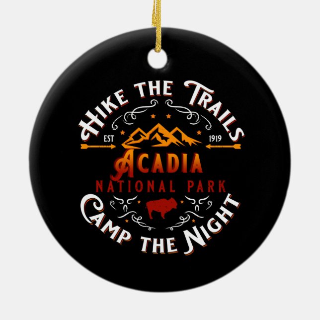 ACADIA NATIONAL PARK HOLIDAY ORNAMENT (Back)