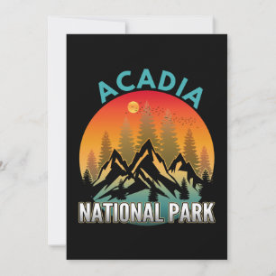 Acadia National Park  Invitation