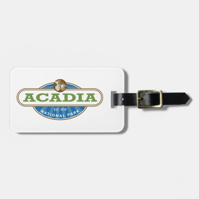 Acadia National Park Luggage Tag (Front Horizontal)