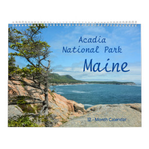 Acadia National Park Maine 12-Month Calendar
