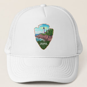 Acadia National Park Maine Arrowhead Trucker Hat